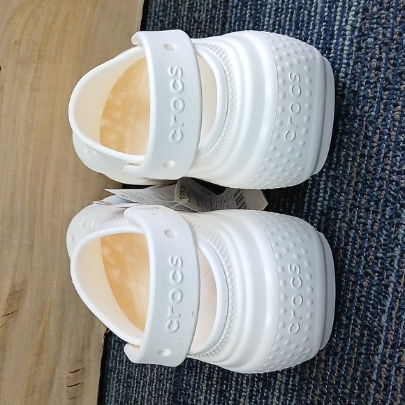 NWT Crocs Stomp Clog Chalk Women Size 9 Men Size 7(209347-0WV) - Picture 4 of 6